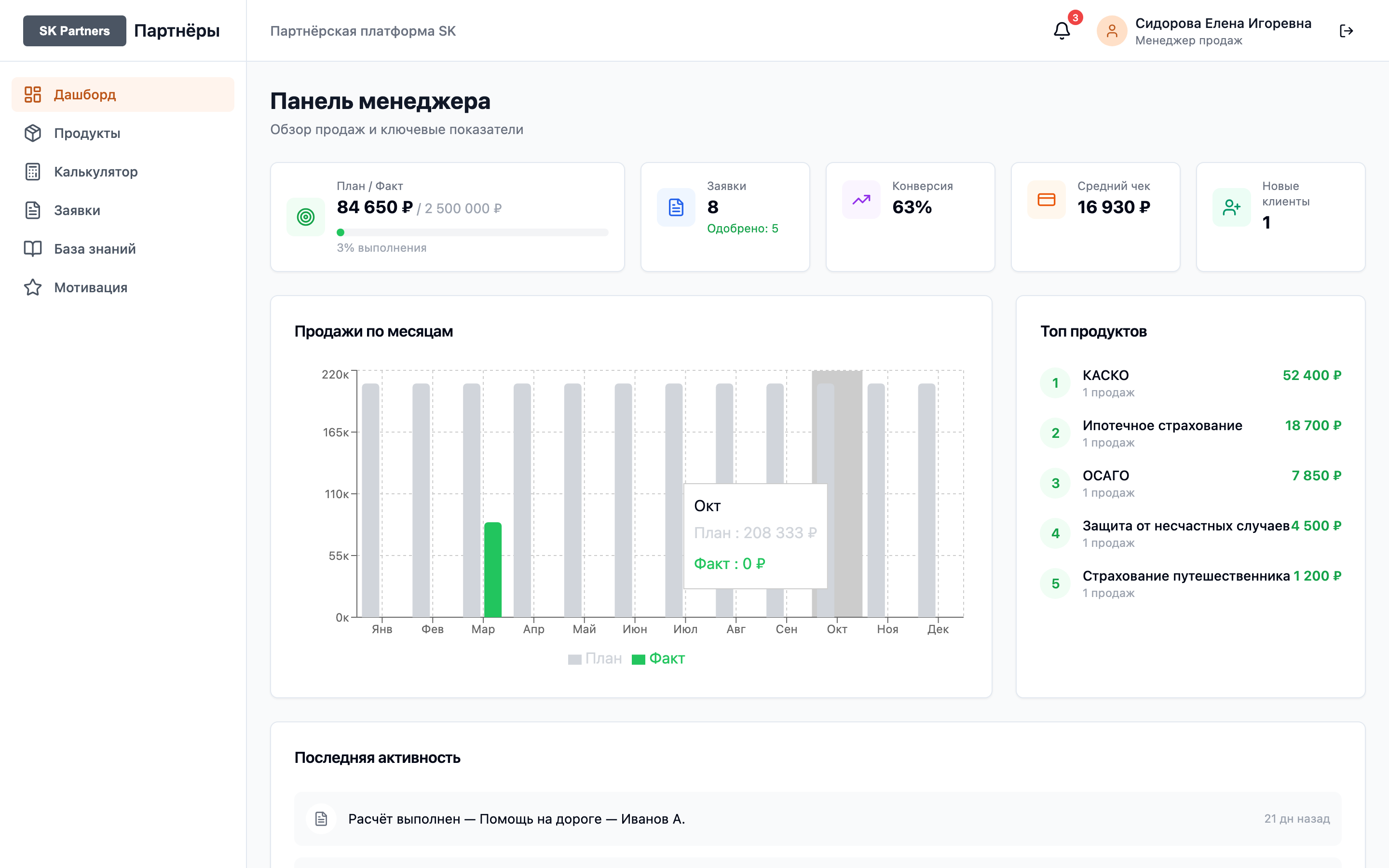 Banking Insurance — менеджер банка